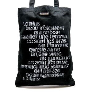 Saint Laurent Black Bag with Silver Accents